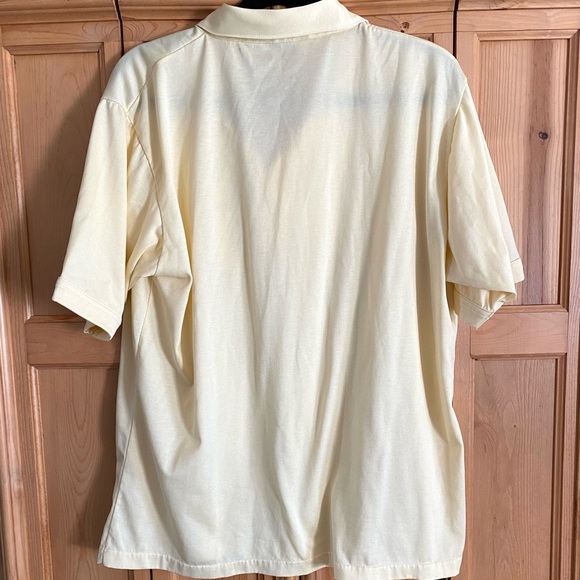 Vintage Idletime Mens 70s Yellow 1/4 Button Short Sleeve Polo Shirt Size XL - Picture 8 of 12
